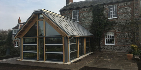 Contemporary Garden Room On Listed Building